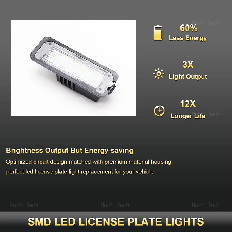 1pc 12V Car LED License Plate  - Golf Equipment And Accessories 评论和价格