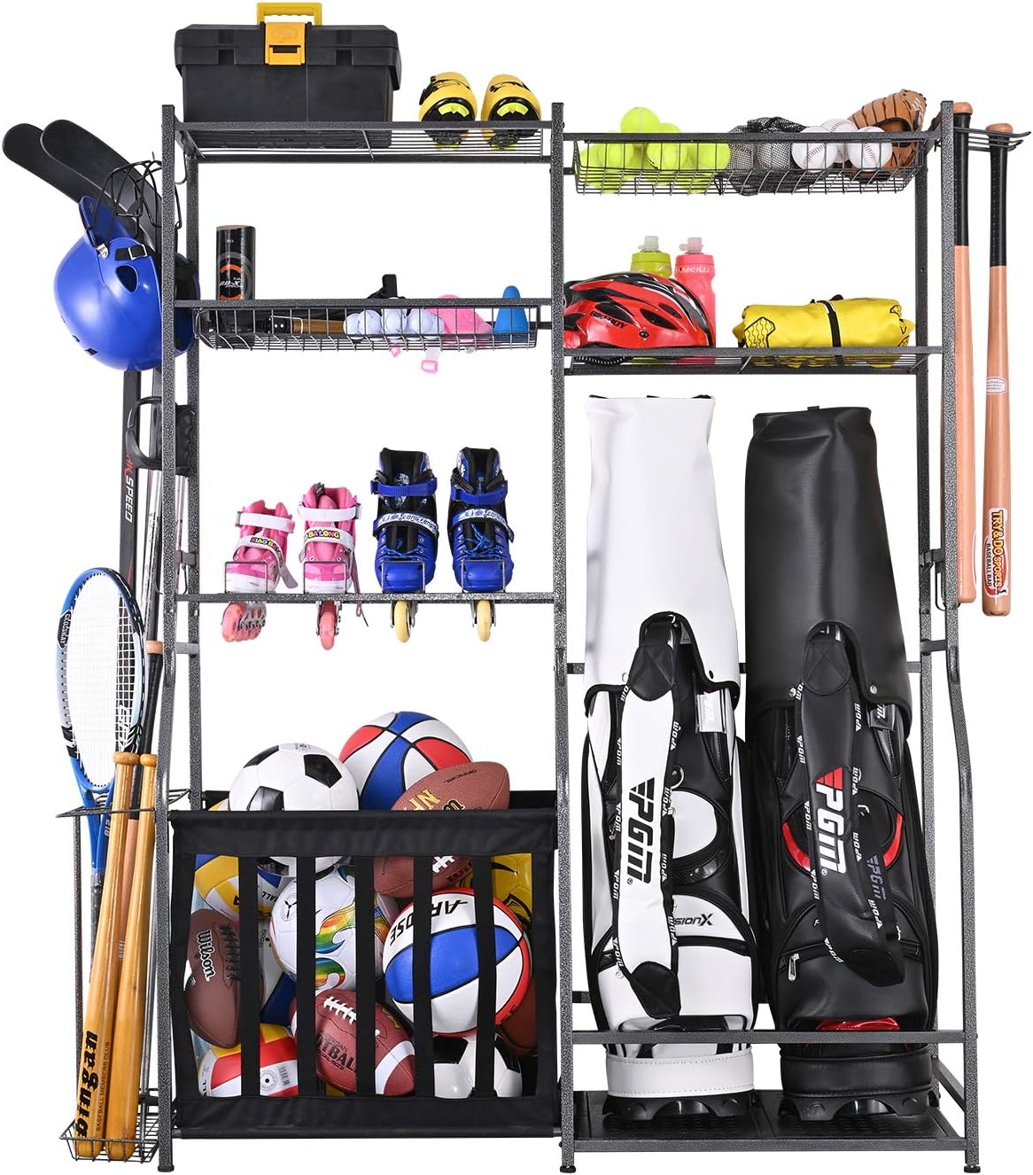 Garage Sports Equipment Storag - Golf Equipment Garage Organizer 评论和价格