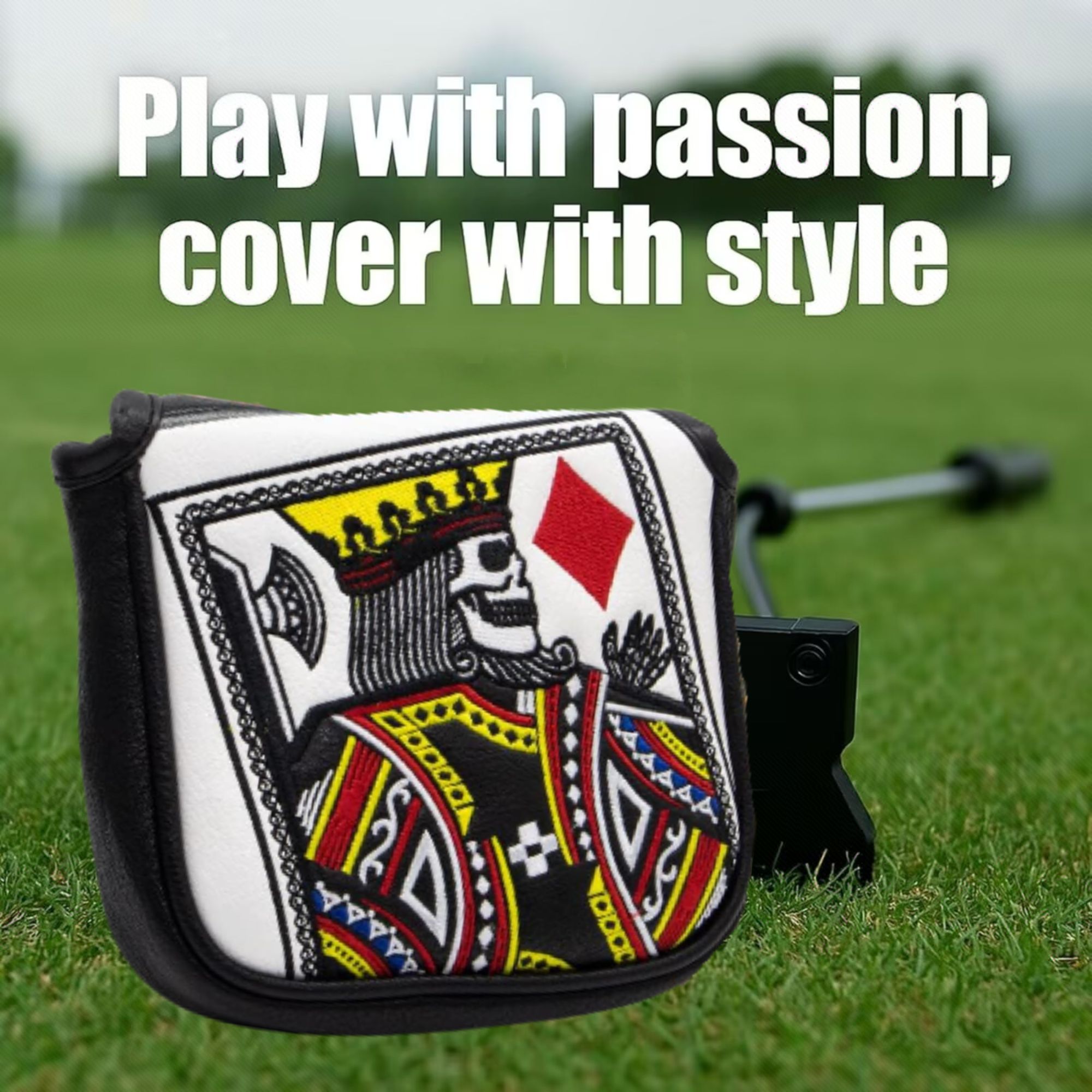 King Of Hearts Embroidered Mal - Golf Equipment And Accessories 评论和价格