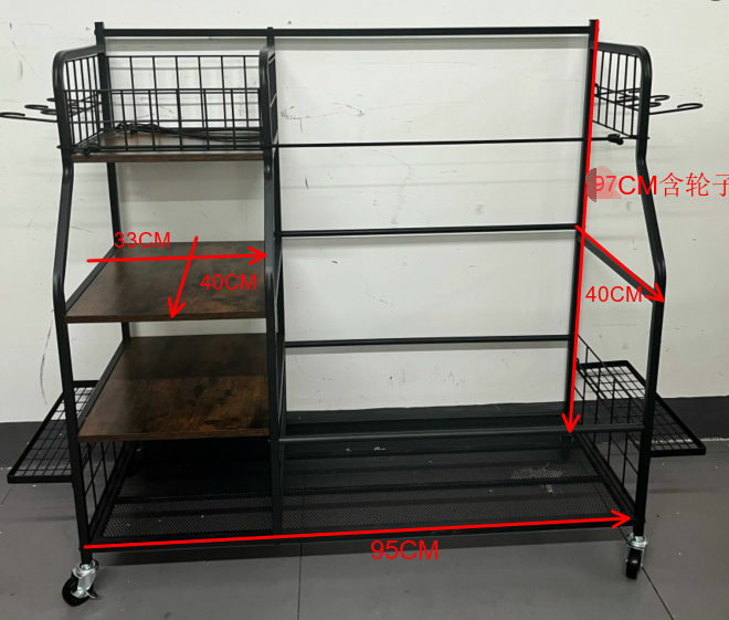 Rolling Golf Storage Rack Gara - Golf Equipment Garage Organizer 评论和价格