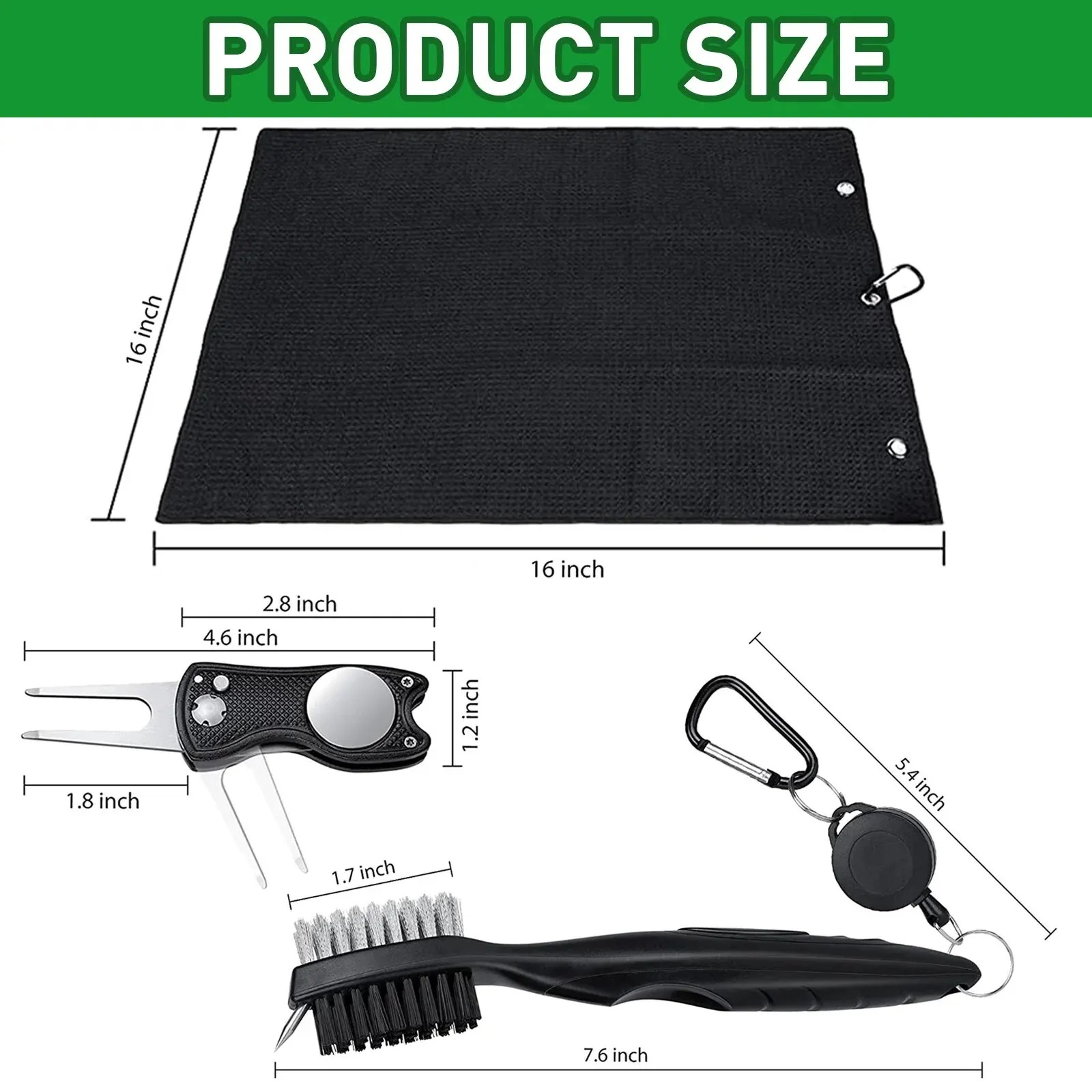Golf Club Brush and Towel Clea - Golf Equipment Indoor 评论和价格