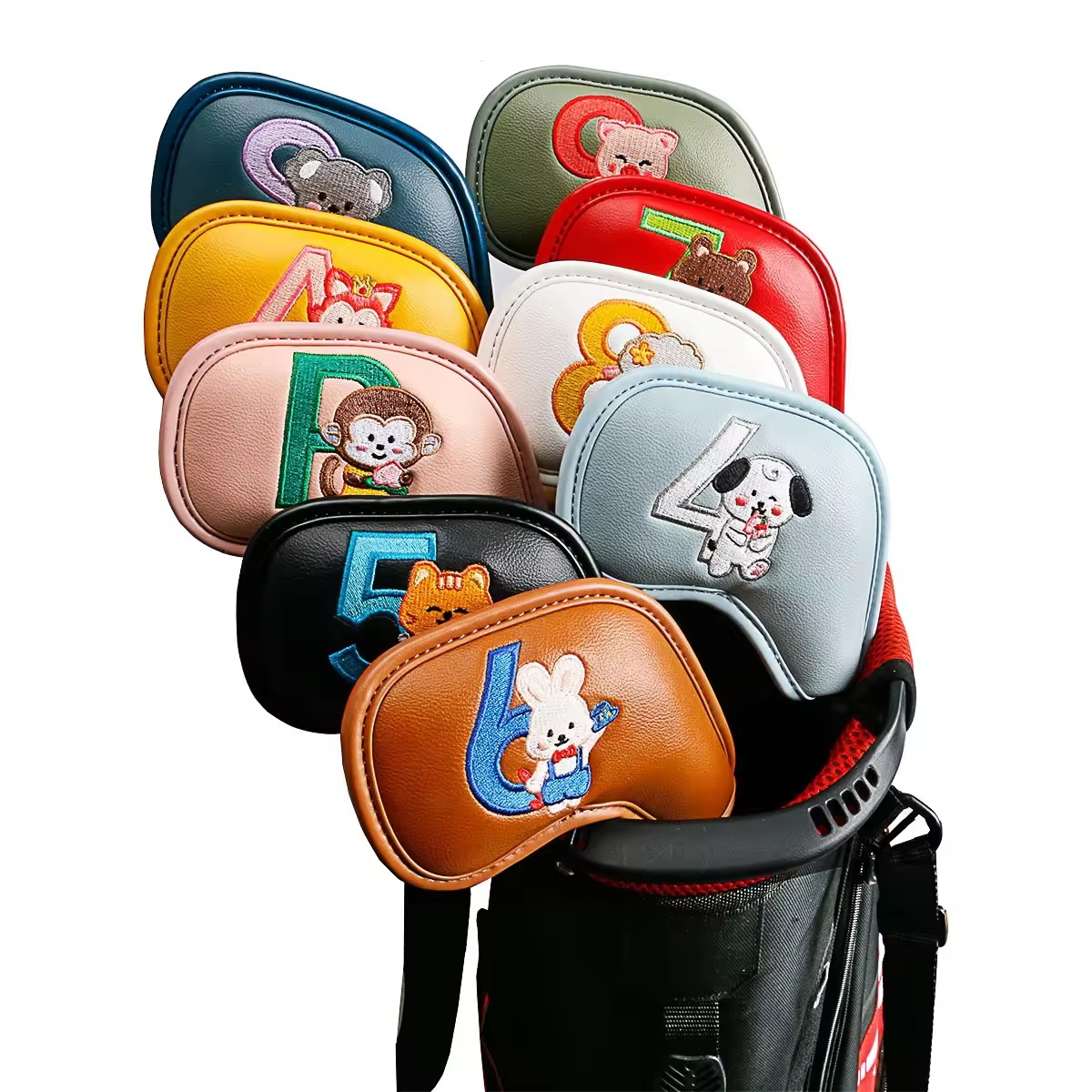 9Pcs Cute Cartoon Animal Golf  - Golf Equipment And Accessories 评论和价格