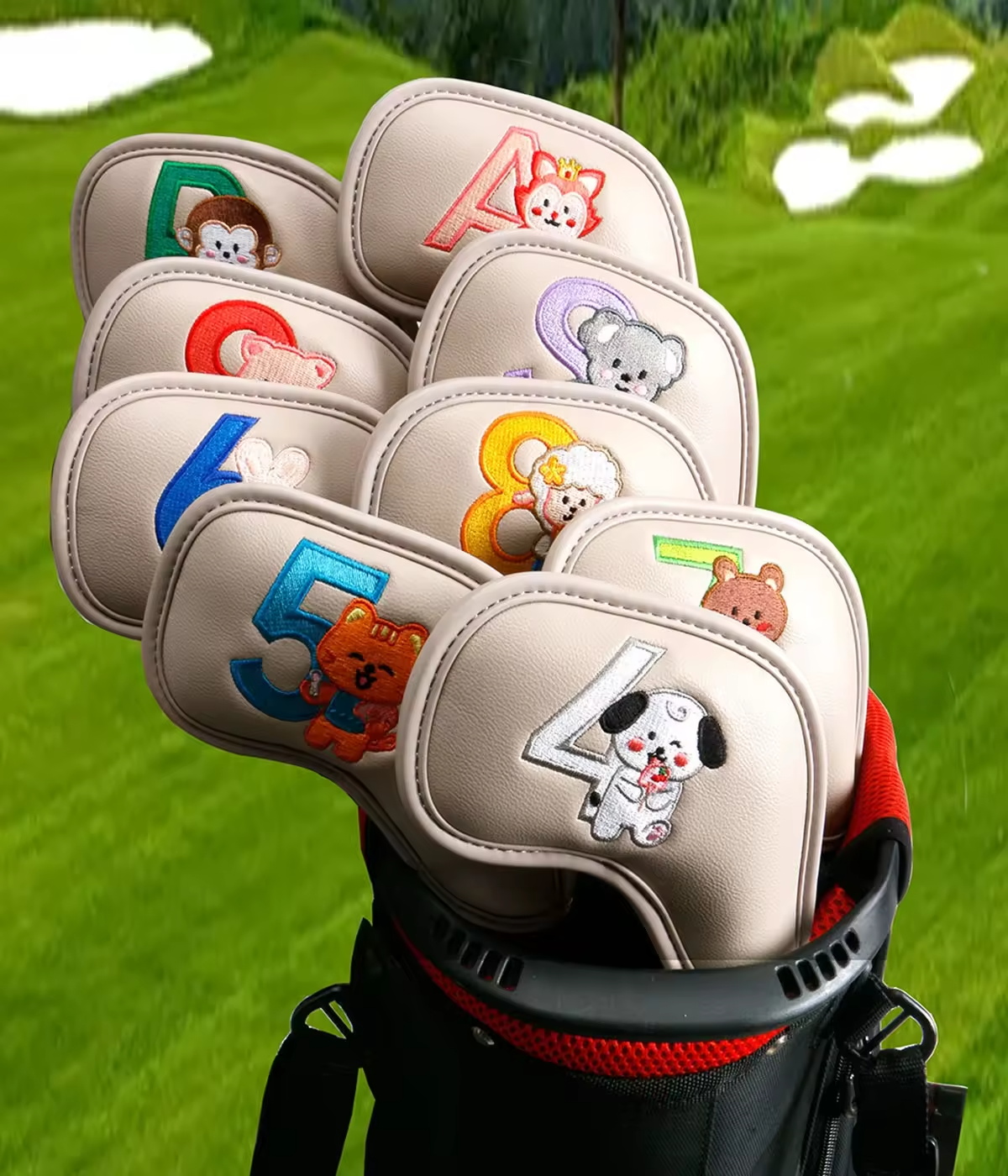 9Pcs Cute Cartoon Animal Golf  - Golf Equipment And Accessories 评论和价格