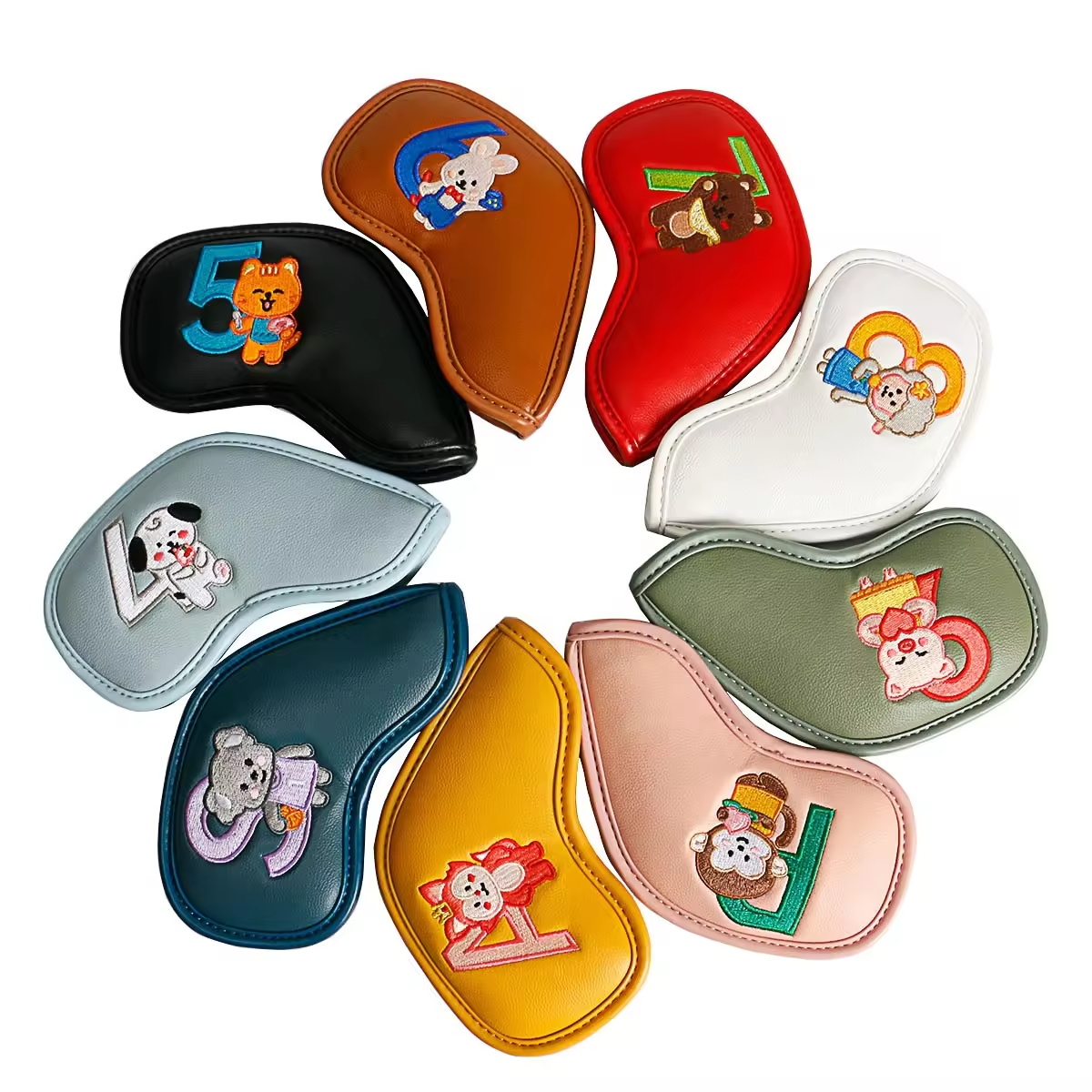 9Pcs Cute Cartoon Animal Golf  - Golf Equipment And Accessories 评论和价格