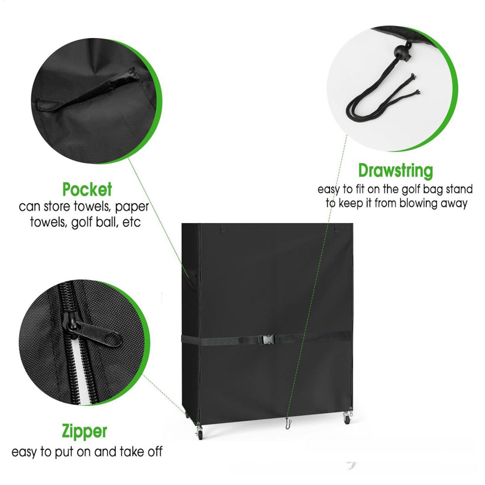 Golf Bag Stand Covers Oxford W - Golf Equipment Garage Organizer 评论和价格