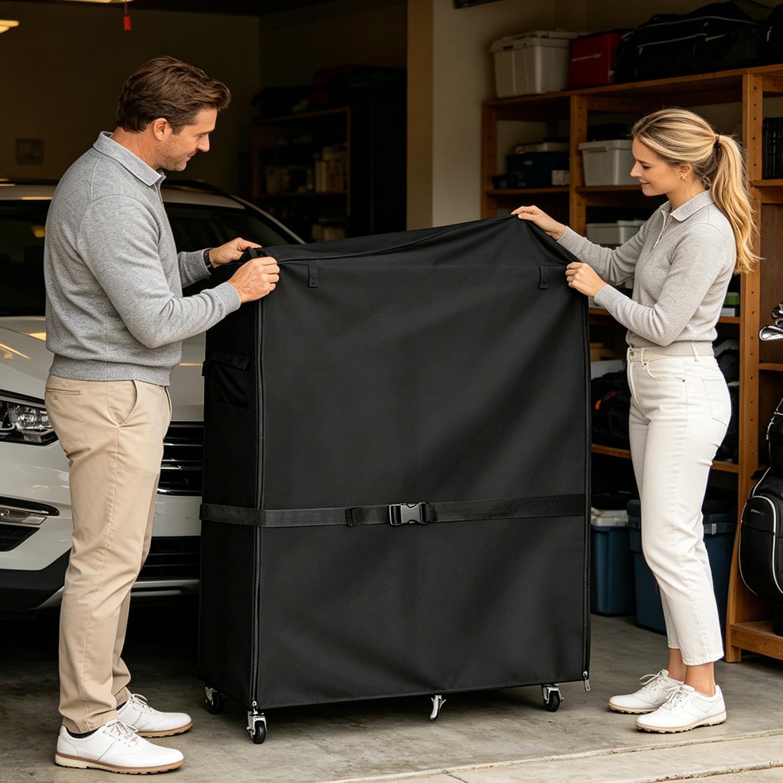 Dust Cover For Golf Storage Ra - Golf Equipment Garage Organizer 评论和价格